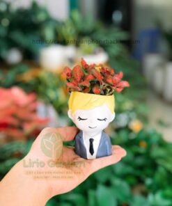 Chậu Cây Hình Con Trai