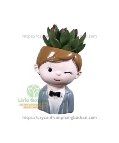 Chậu Cây Hình Con Trai